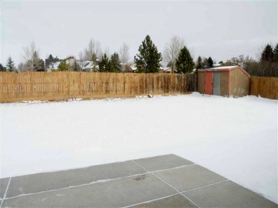 Large backyard